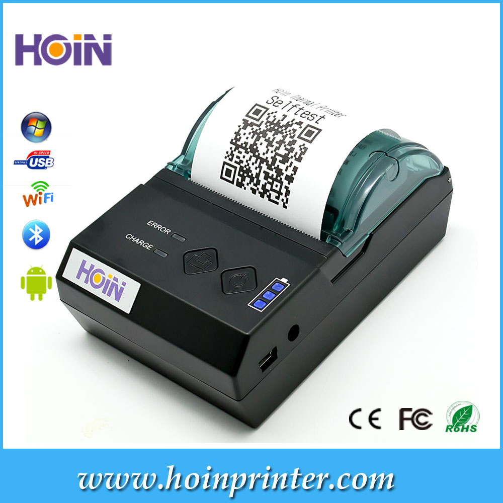  ৫৮ মিমি মোবাইল রিসিপ্ট পোর্টেবল থার্মাল প্রিন্টার ওয়্যারলেস মিনি হ্যান্ডহেল্ড থার্মাল ২ ইঞ্চি সস্তা থার্মাল প্রিন্টার