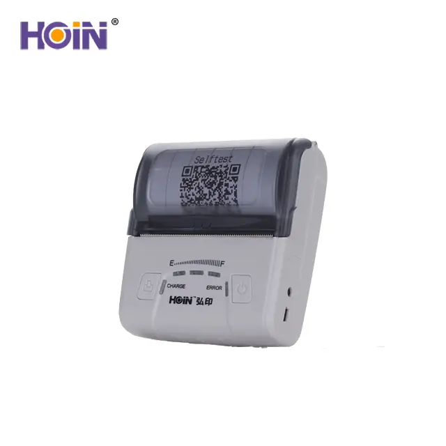 HOIN - Impresora térmica BT de 80 mm para conectar a teléfonos Android, portátil y de mano. Mini impresora térmica portátil de 80 mm. 1