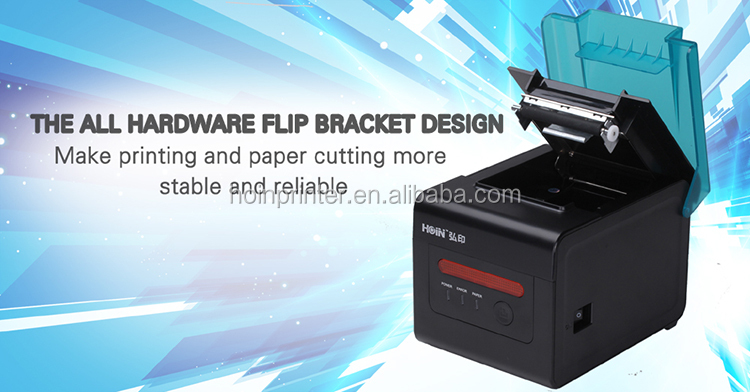  রান্নাঘরের জন্য 80mm BT USB RJ45 RJ11 POS থার্মাল রসিদ প্রিন্টার