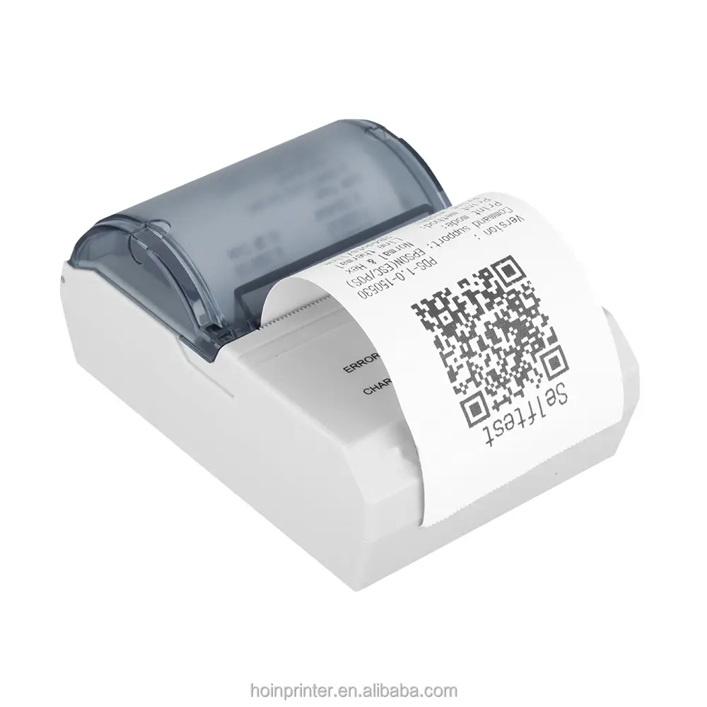 HOIN - 58mm Portable Handheld Printer Mini Printer For USB+BT 58mm portable thermal printer 1