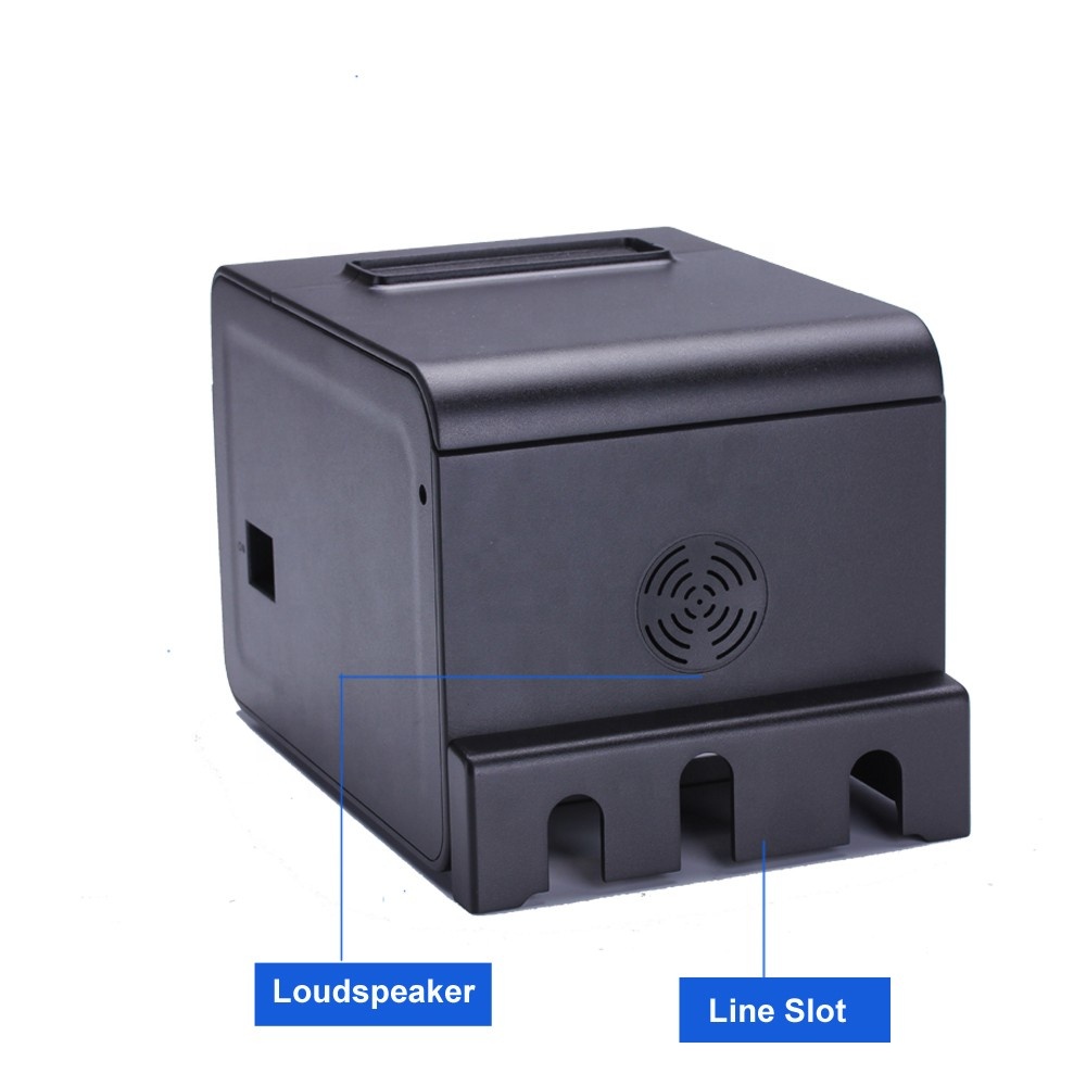  হোইন ফ্যাক্টরি অফার থার্মাল রসিদ প্রিন্টার অটো কাটার বারকোড লোগো প্রিন্টার ইউএসবি ল্যান পিওএস সুপারমার্কেটের জন্য 80 মিমি