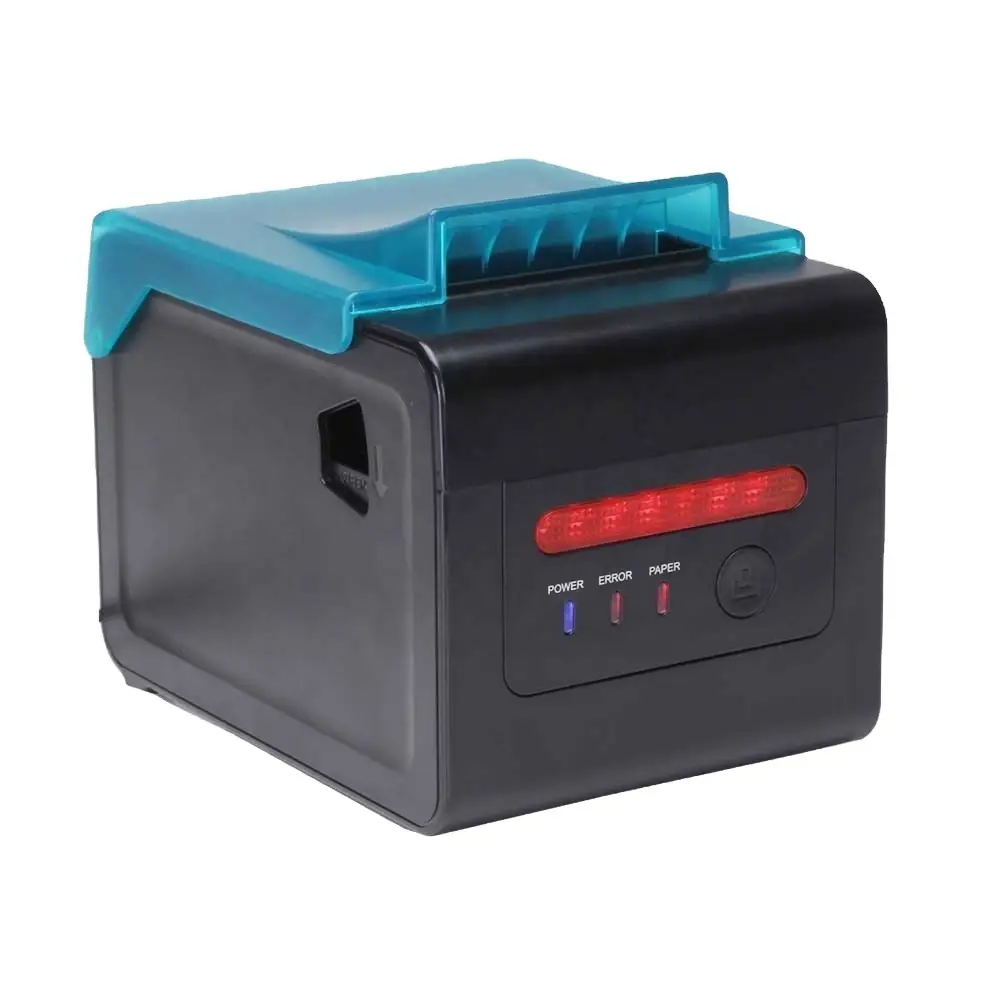 Auto cutter 1D 2D barcode mobile logo printer USB LAN for POS supermarket 80mm 80mm Desktop Thermal Printer 1