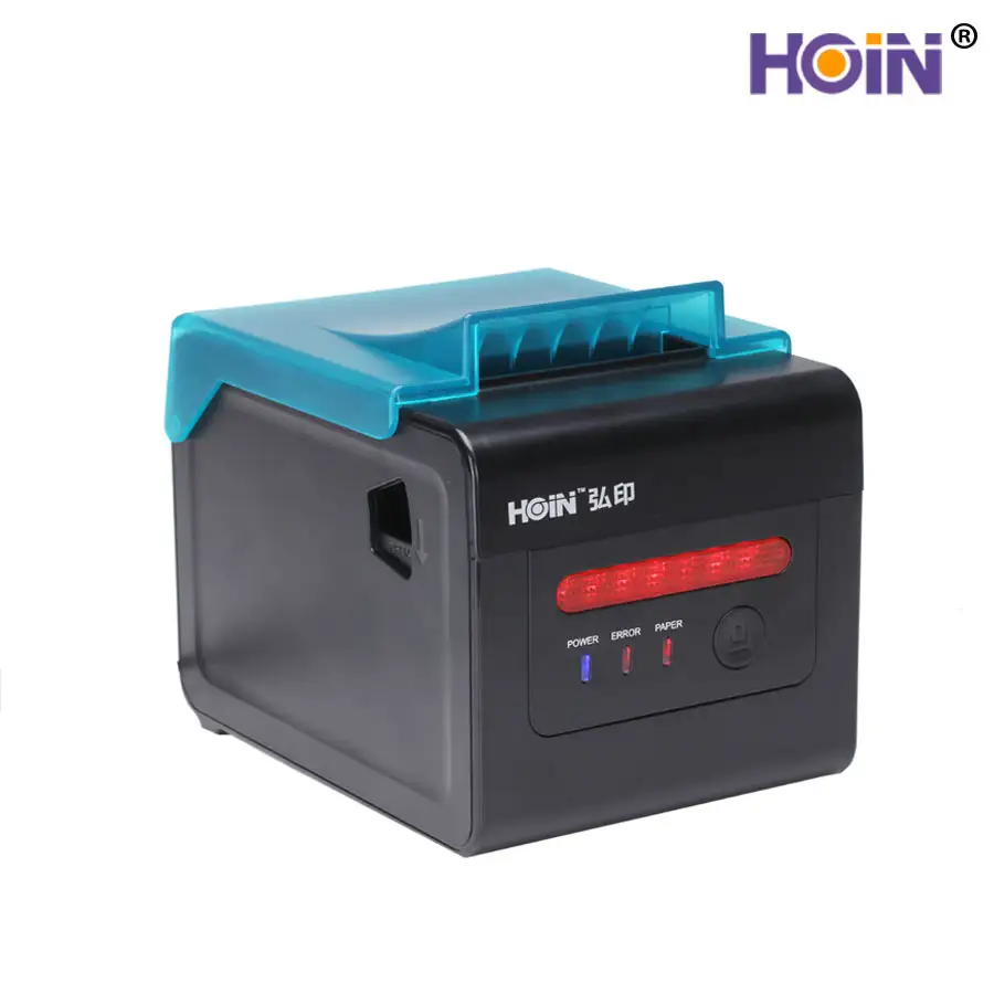 HOIN - Auto cutter 80mm Desk thermal receipt Printer POS receipt thermal printer 300mm/se high speed thermal printer 1