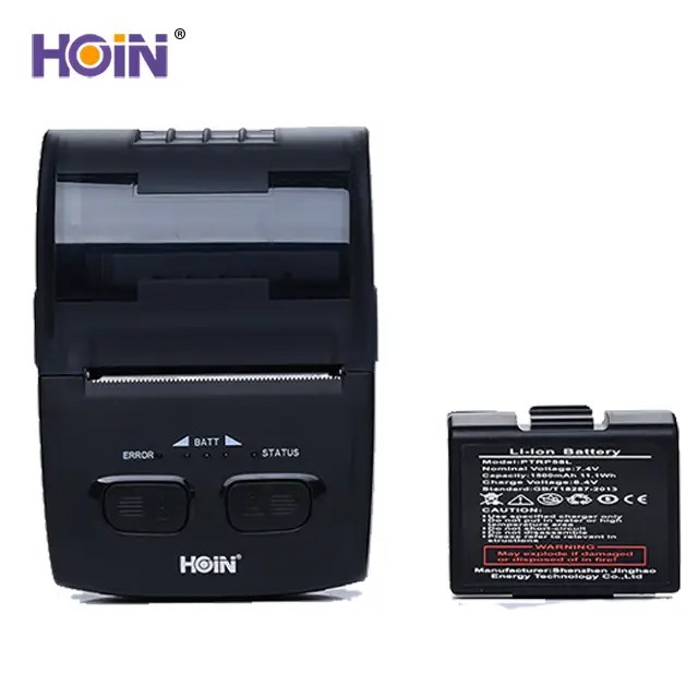 HOIN - Android+Window+IOS HOIN Portable USB BT Printer 58mm portable thermal printer 1