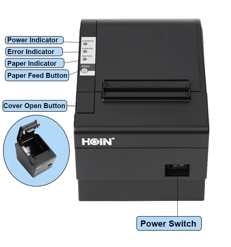 HOIN | Hot-selling desktop receipt printer Supply 6