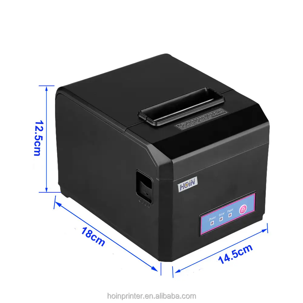 HOIN - 80mm Wifi Termal Yazıcı Wifi USB Lan Bağlantı Noktaları Fabrikada Çok Satan HOP-E801 80mm POS sistem yazıcısı 1