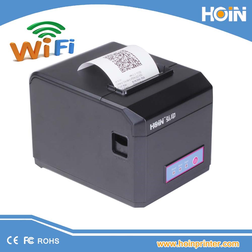 HOIN - 80mm Wifi থার্মাল প্রিন্টার Wifi USB Lan Ports ফ্যাক্টরি হট সেলিং HOP-E801 80mm POS সিস্টেম প্রিন্টার 8