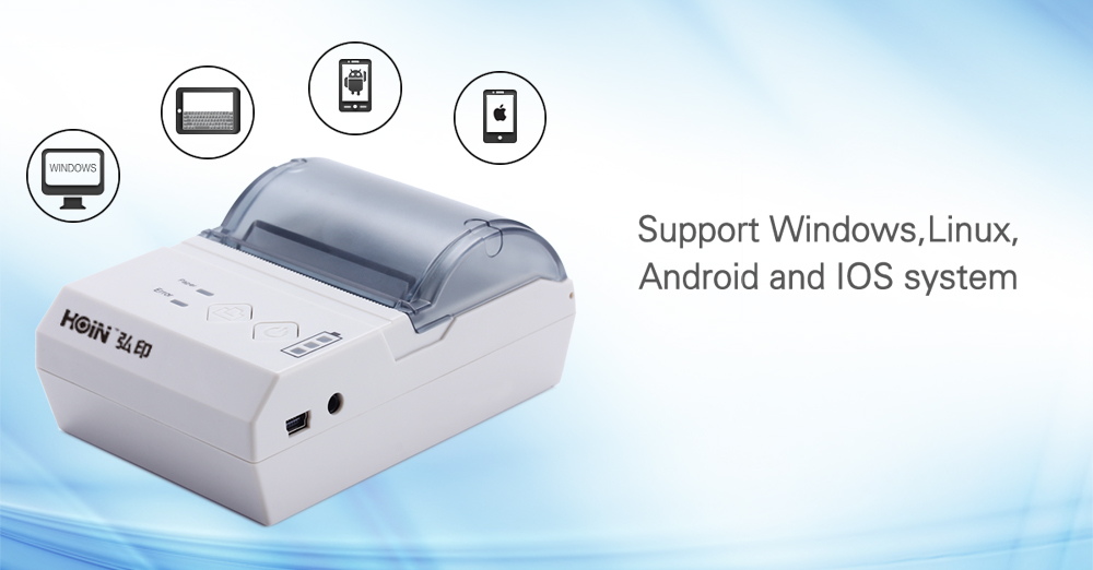 ৫৮ মিমি পোর্টেবল প্রিন্টার থার্মাল থার্মাল মিনি পোর্টেবল বিটি ওয়াইফাই মোবাইল প্রিন্টার থার্মাল রসিদ প্রিন্টার