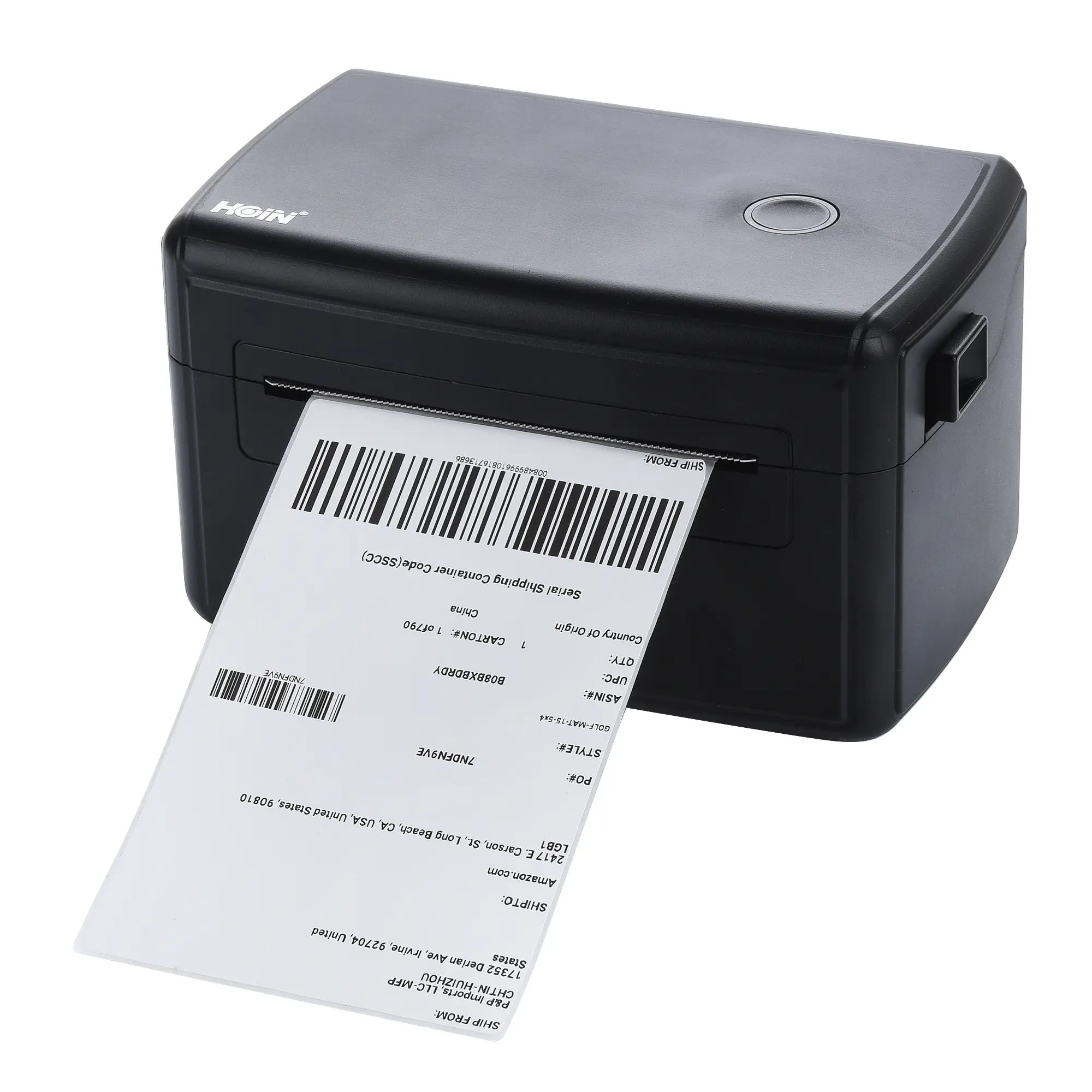 HOIN - Fabrikneuheit 110 mm 4' Etiketten-Thermodrucker Verpackungsetikettendrucker für Versandetikettendrucker Thermoetiketten-Barcodedrucker 1