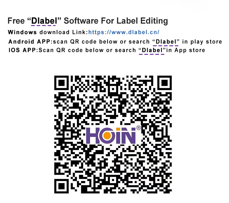 Dlabel অ্যাপ্লিকেশন ব্যবহার করে আপনার অ্যান্ড্রয়েড বা আইওএসে কীভাবে PDF প্রিন্ট করবেন? Hoin 4 ইঞ্চি লেবেল প্রিন্টার H400B 9