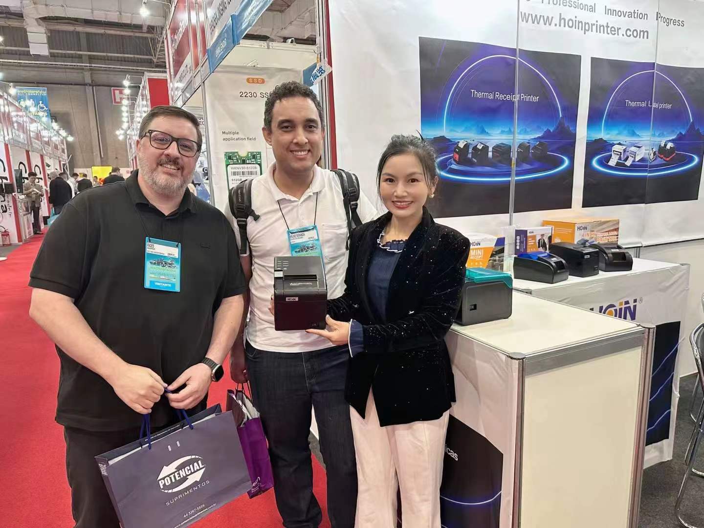 ব্রাজিলের ইলেকট্রনিক শো প্রদর্শনীতে তৃতীয় দিন হোইন থার্মাল প্রিন্টার 2