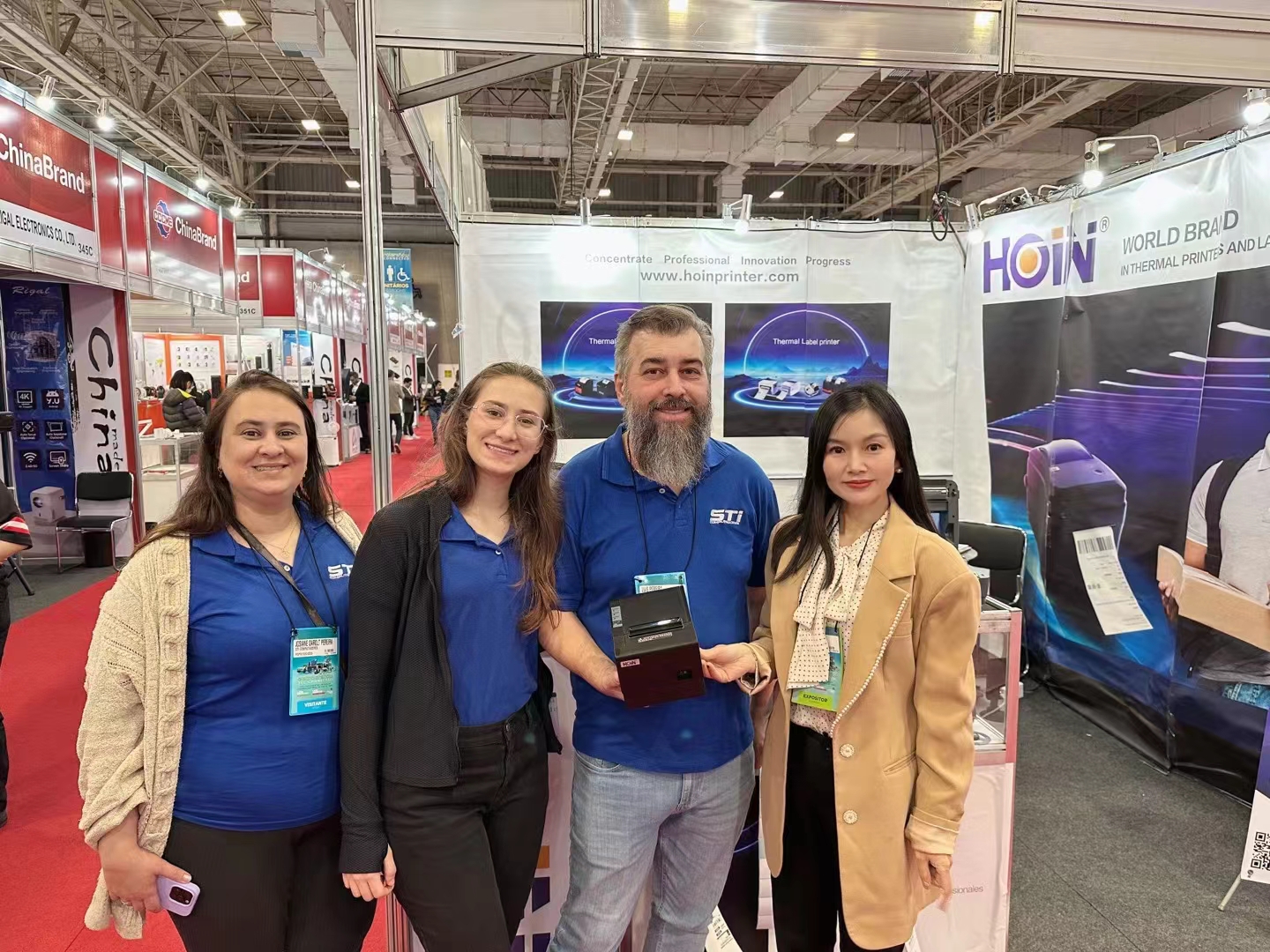 ব্রাজিলের ইলেকট্রনিক শো প্রদর্শনীতে তৃতীয় দিন হোইন থার্মাল প্রিন্টার 4