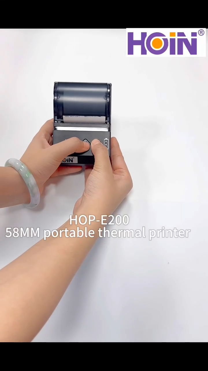 পাইকারি কারখানার দামের পোর্টেবল ক্যাশ রেজিস্টার মিনি সস্তা 58MM HOP E200 পোর্টেবল থার্মাল প্রিন্টার সাপোর্ট ভালো দামে অ্যান্ড্রয়েড আইওএস লিনাক্স জিতুন - HOIN
