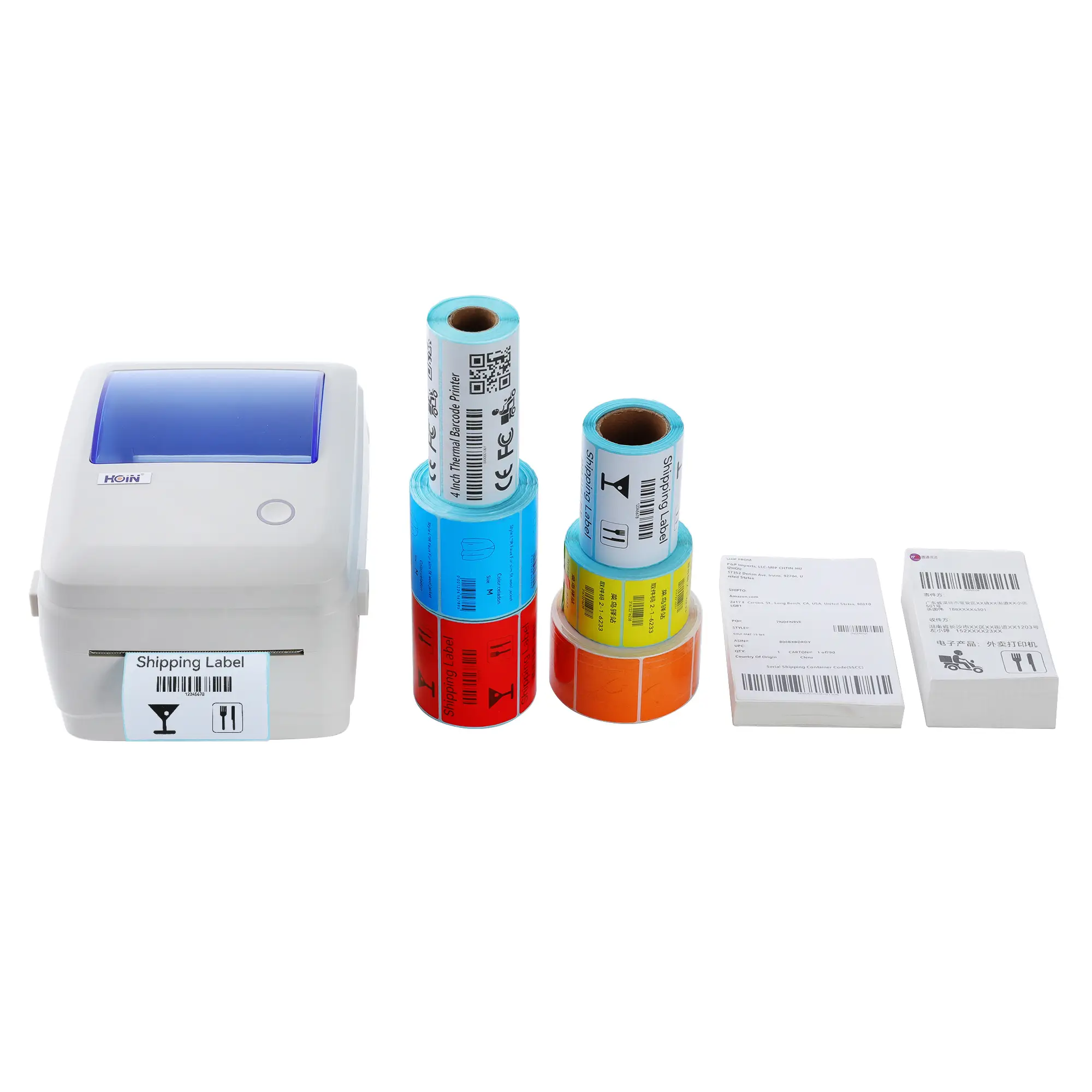 Best Quality 4X6 mini bluetooth 110mm Shipping barcode thermal label printer Factory 1