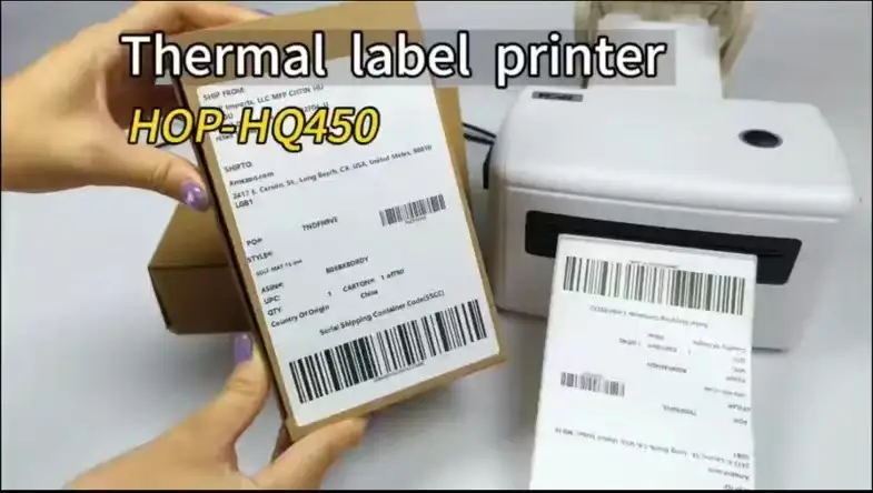 طابعة ملصقات حرارية عالية الجودة مقاس 4 بوصات بالجملة - Shenzhen Hoin Electronic Technology Co.، Ltd. 1
