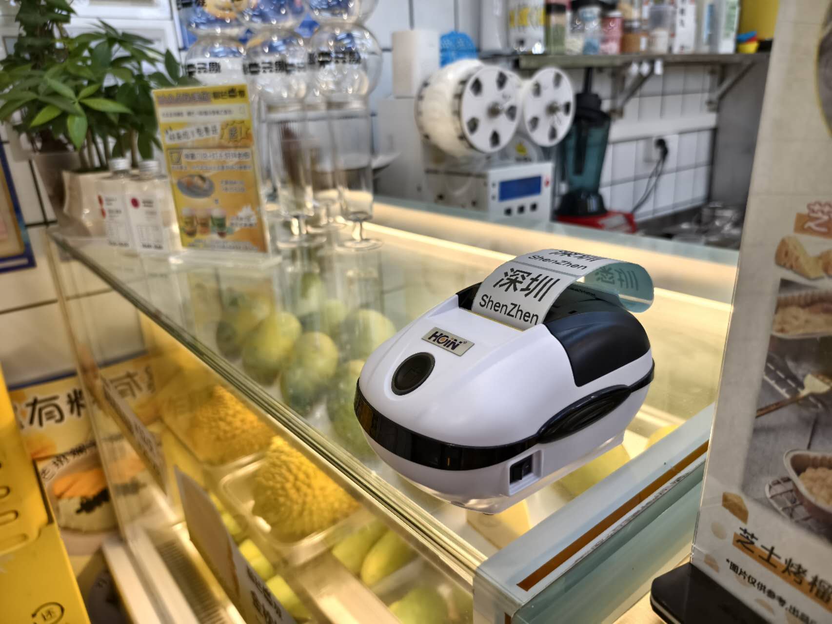 গ্রীষ্মে চা দোকান, কফি বার, কাপড়ের দোকান, ফলের দোকানের জন্য ২ ইঞ্চি লেবেল বারকোড প্রিন্টার সহ একটি কাপ কিনুন 1