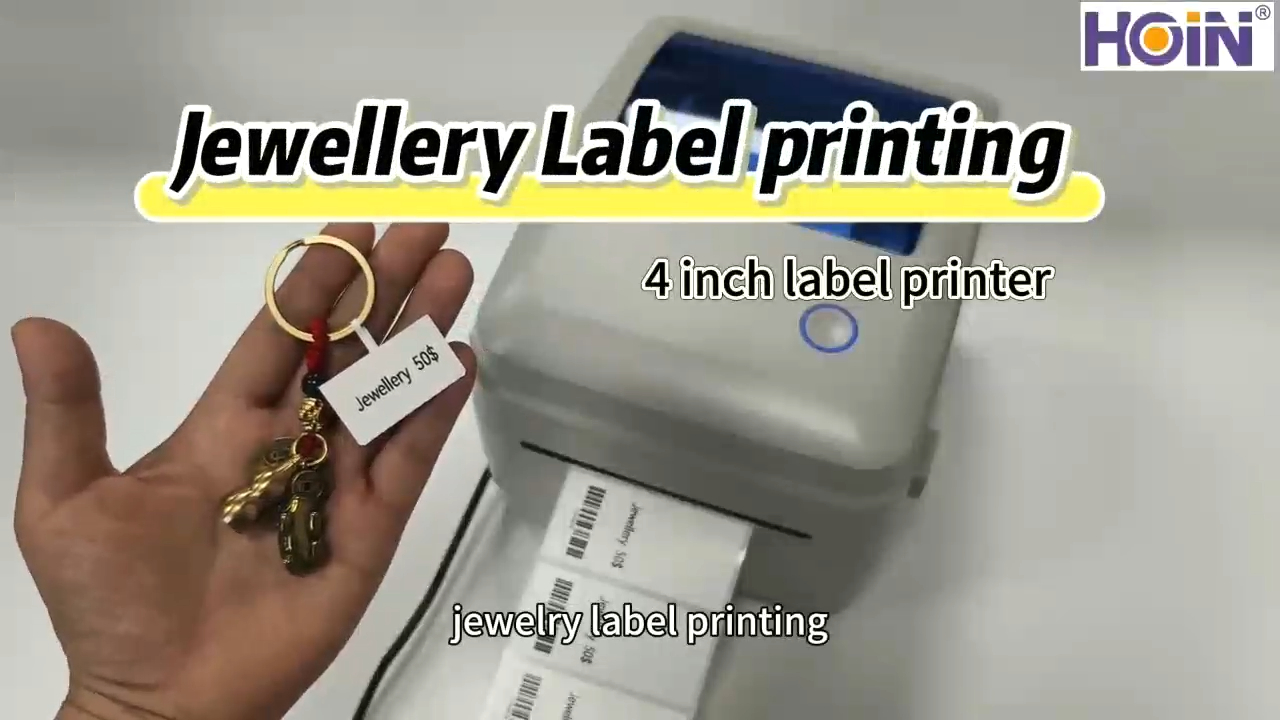 ইউএসবি ব্লুটুথ ইন্টারফেস সরবরাহকারী সহ সেরা ৪ ইঞ্চি উচ্চ মানের ফ্যাক্টরি ডাইরেক্ট থার্মাল লেবেল ১ডি ২ডি স্টিকার বারকোড প্রিন্টার