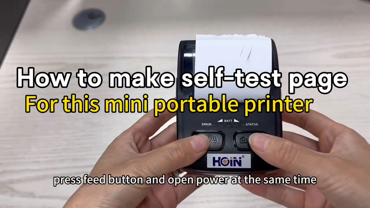 পেশাদার এই মিনি পোর্টেবল ব্লুটুথ প্রিন্টারের জন্য স্ব-পরীক্ষা পৃষ্ঠা কীভাবে তৈরি করবেন? নির্মাতারা