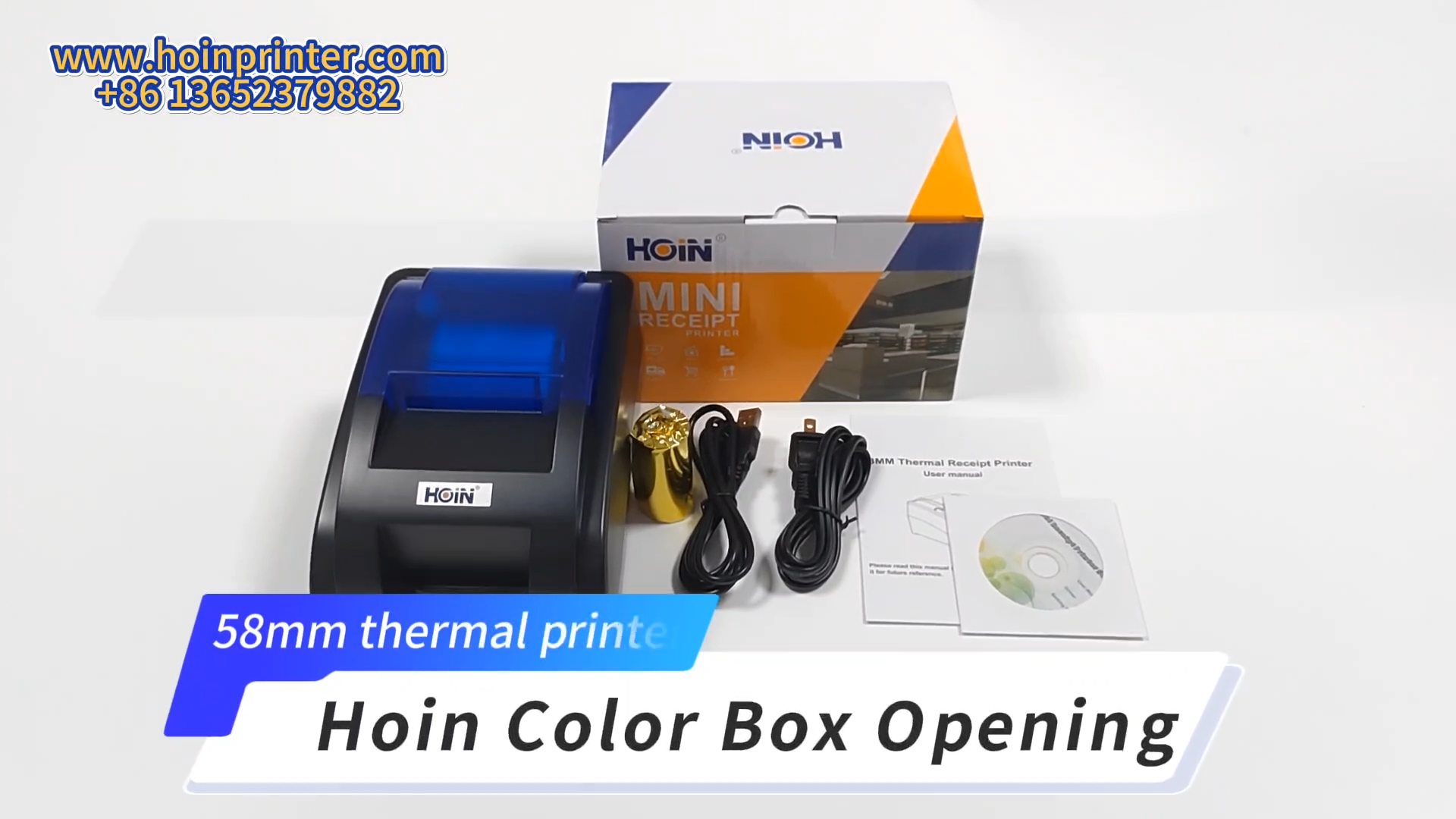  হট সেল ৫৮ মিমি থার্মাল রসিদ প্রিন্টার কারখানার জন্য সেরা মানের হোইন কালার বক্স খোলা