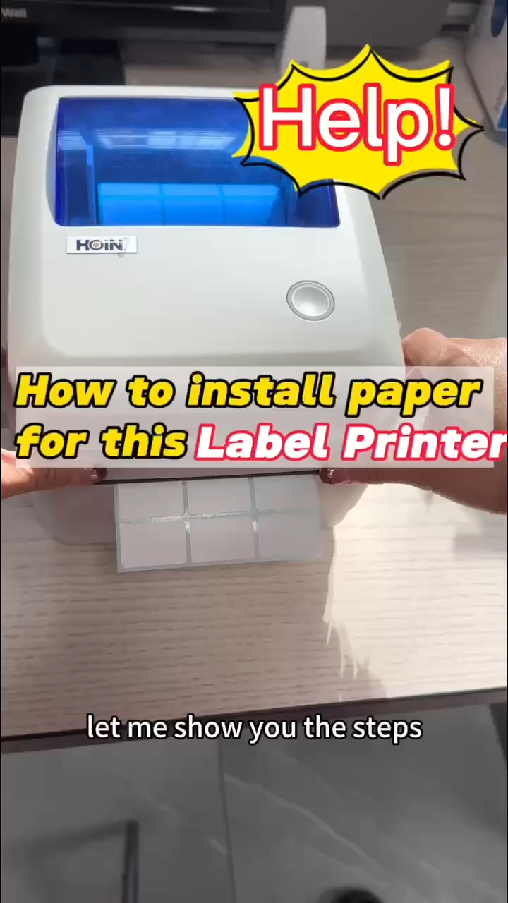 বারকোড থার্মাল লেবেল প্রিন্টারের জন্য কাগজ কীভাবে ইনস্টল করবেন? সরবরাহকারী ও নির্মাতারা | HOIN