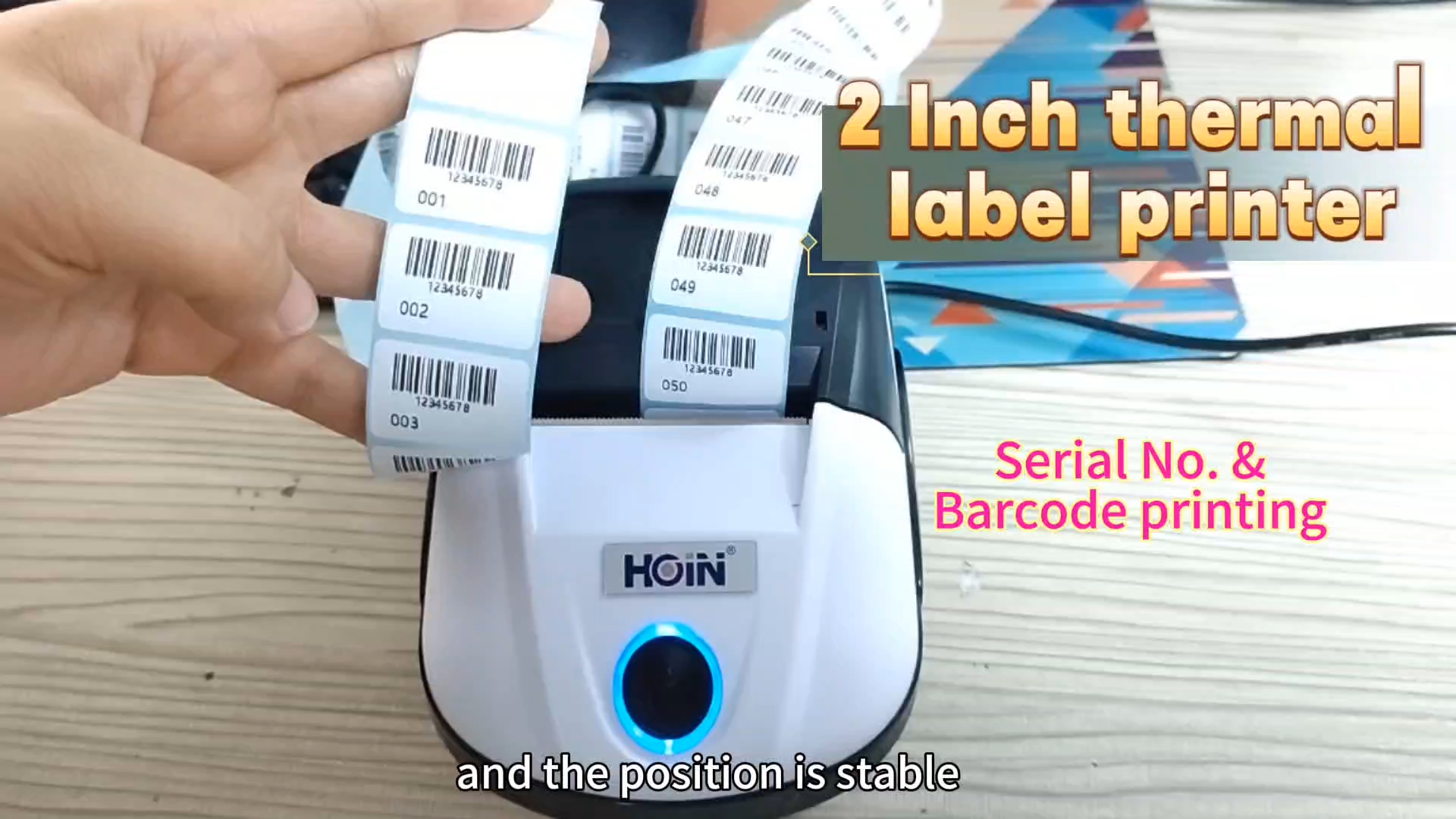  পেশাদার 2 ইঞ্চি থার্মাল লেবেল প্রিন্টার HOP-HL2200 সাপোর্ট সিরিয়াল নম্বর এবং বারকোড প্রিন্টিং নির্মাতারা