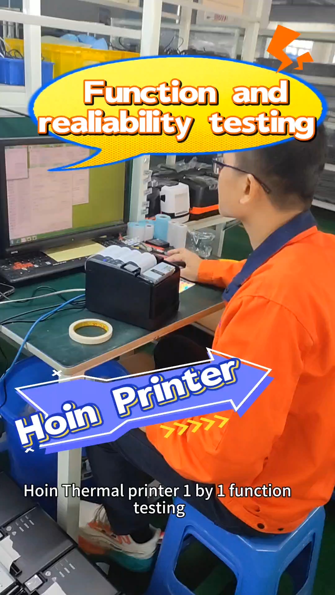 পেশাদার হোইন ফাংশন এবং নির্ভরযোগ্যতা তাপীয় প্রিন্টার পরীক্ষার নির্মাতারা