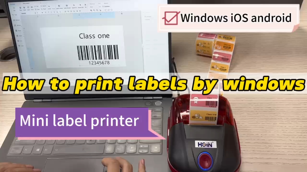  এই মিনি প্রিন্টারের জন্য উইন্ডোজ থেকে লেবেল কীভাবে তৈরি করবেন? সরবরাহকারী ও নির্মাতারা | HOIN