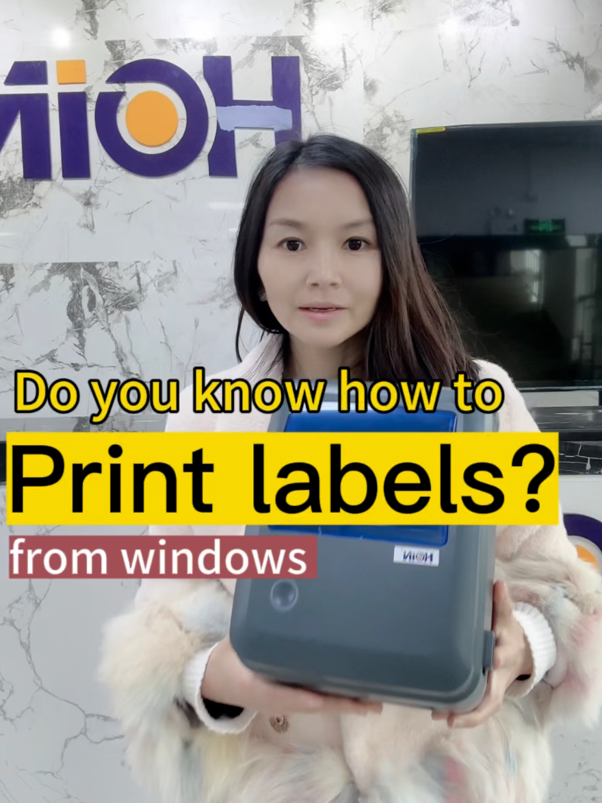 চীন HOIN 4 ইঞ্চি লেবেল প্রিন্টার HOP-HQ480 নির্মাতাদের সাহায্যে উইন্ডোজ থেকে লেবেল কীভাবে প্রিন্ট করবেন - HOIN