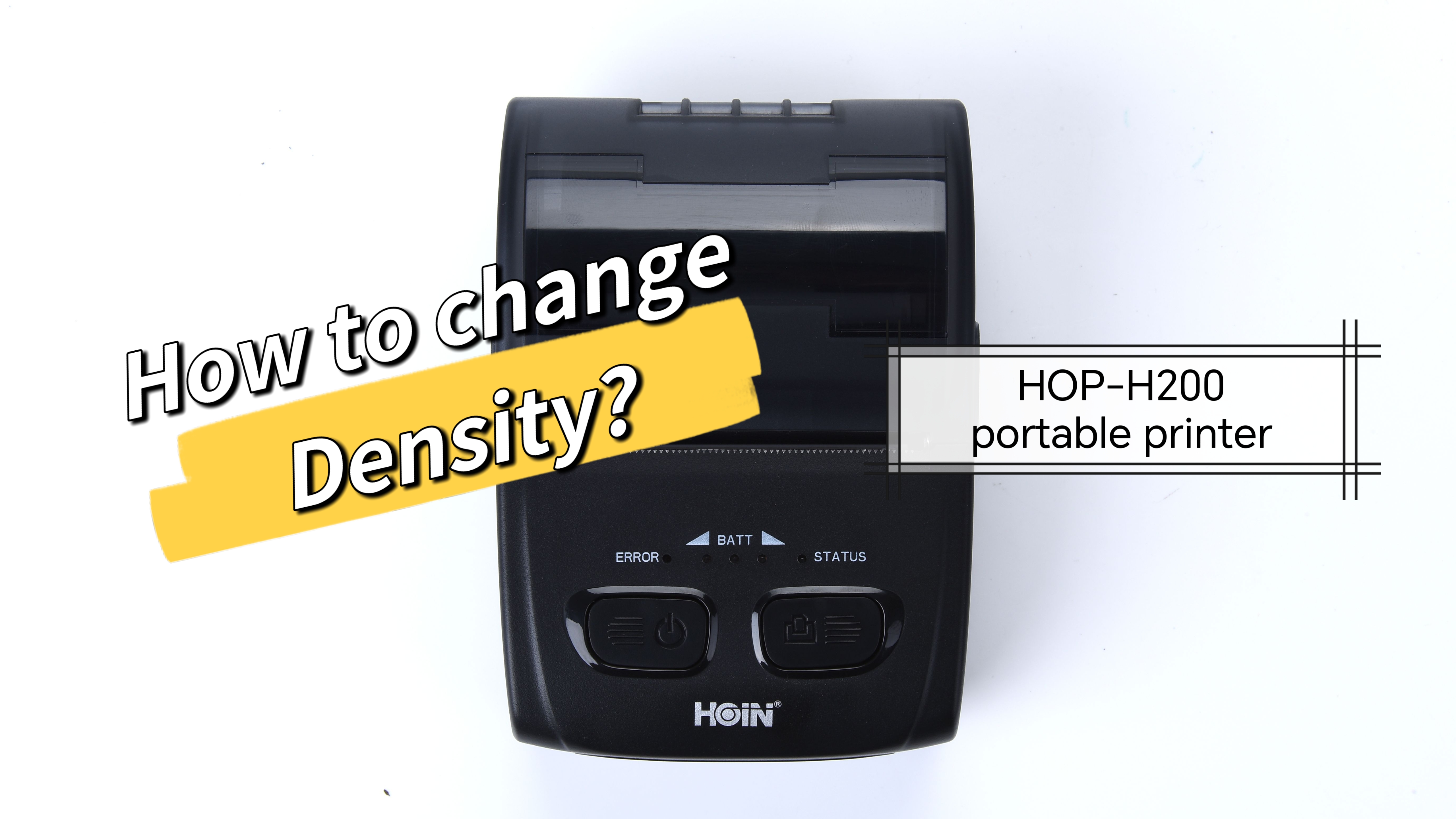 Hoin 58mm থার্মাল প্রিন্টার HOP-H200 এর ঘনত্ব কিভাবে পরিবর্তন করবেন? 1