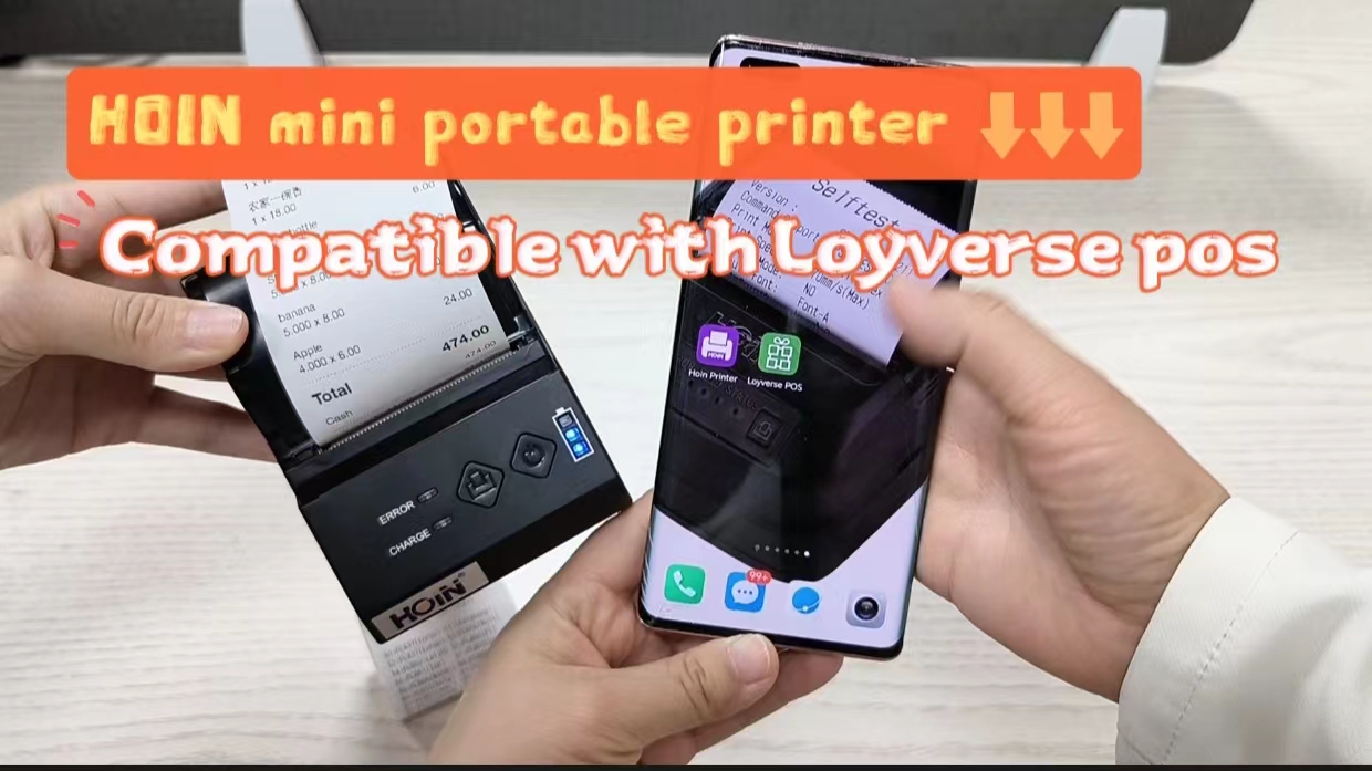 লয়ভার্স পজের সাথে সামঞ্জস্যপূর্ণ --- HOIN মিনি পোর্টেবল প্রিন্টার 1