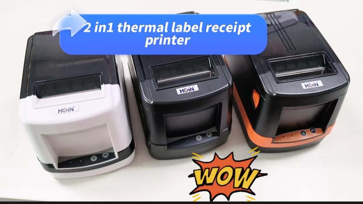 2in1 থার্মাল লেবেল রসিদ প্রিন্টার | HOIN হট সেল 1