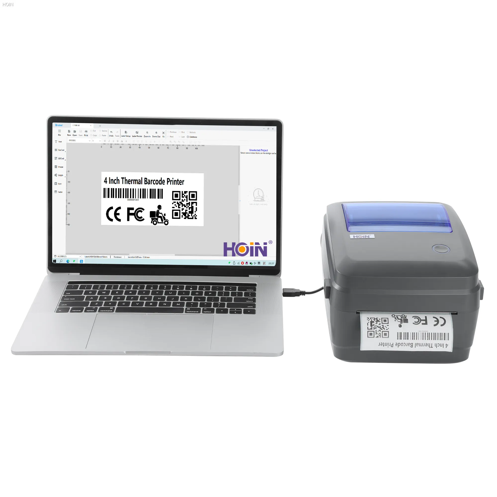 Custom 4 inch barcode printer Supply Manufacturer | HOIN 1