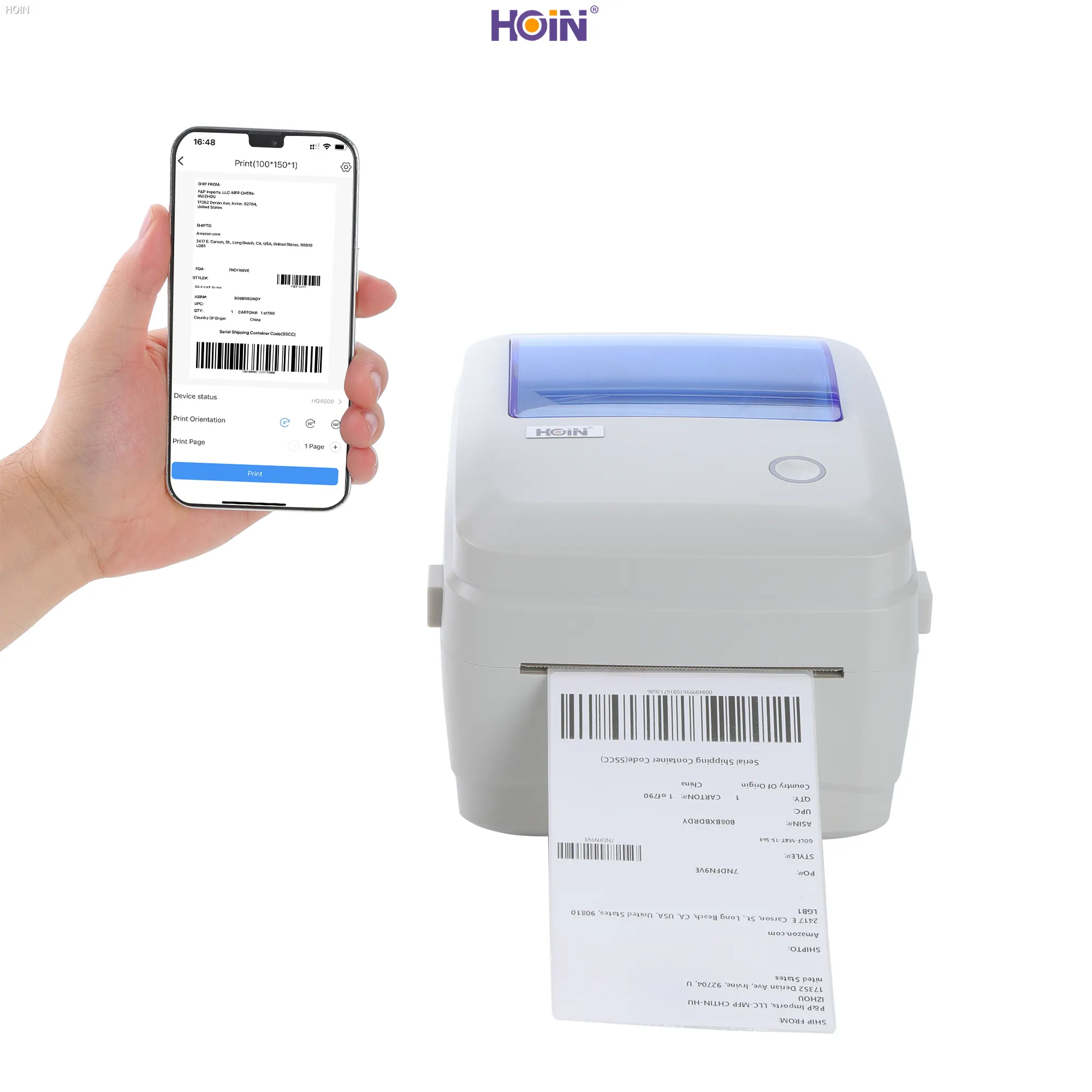 Custom 4 inch bluetooth thermal printer Manufacturers Manufacturer | HOIN 1