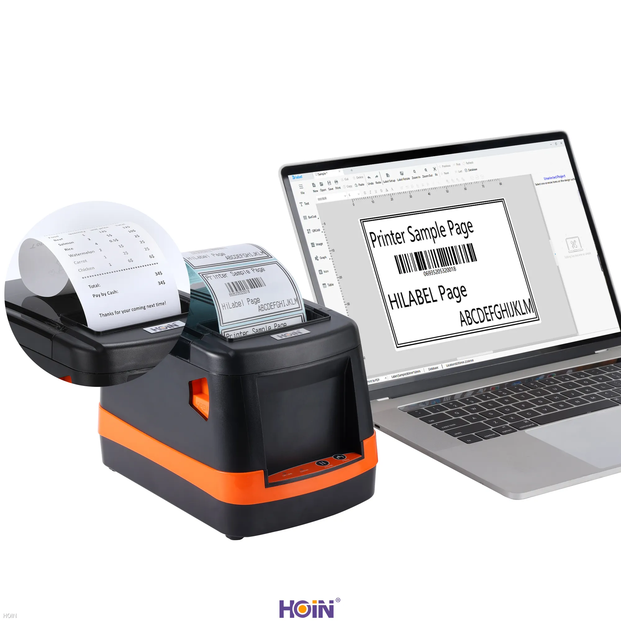 HOIN | Latest portable thermal label printer Supply 1