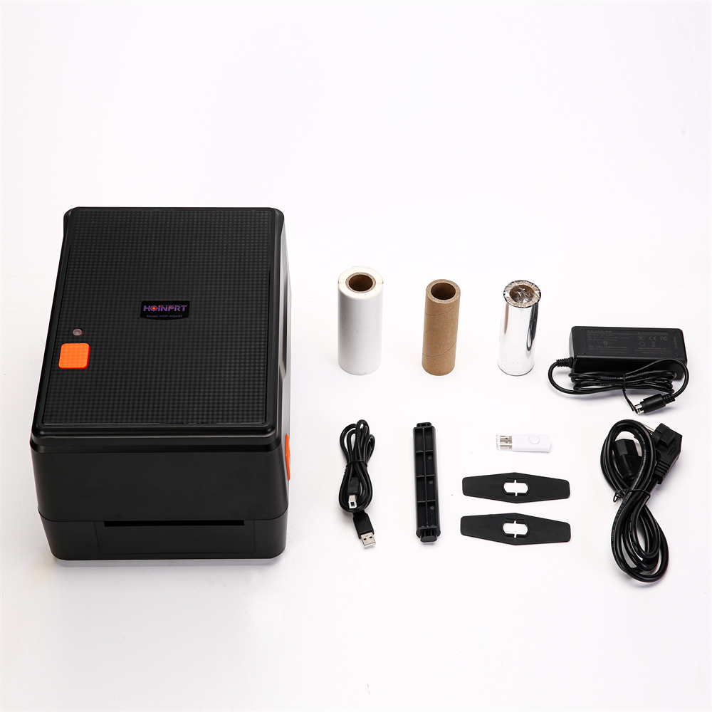 Thermal transfer label barcode printer compatiable with MacOS system--Hoin 4