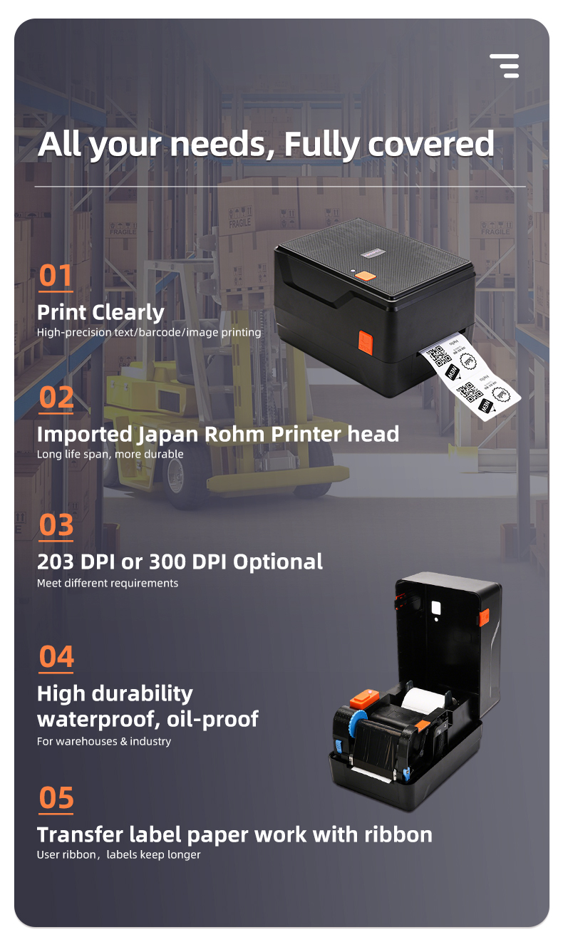 HOIN সরবরাহকারী ও নির্মাতাদের কাছ থেকে সিল্কের উপর প্রিন্ট করুন থার্মাল ট্রান্সফার লেবেল প্রিন্টার | HOIN 3