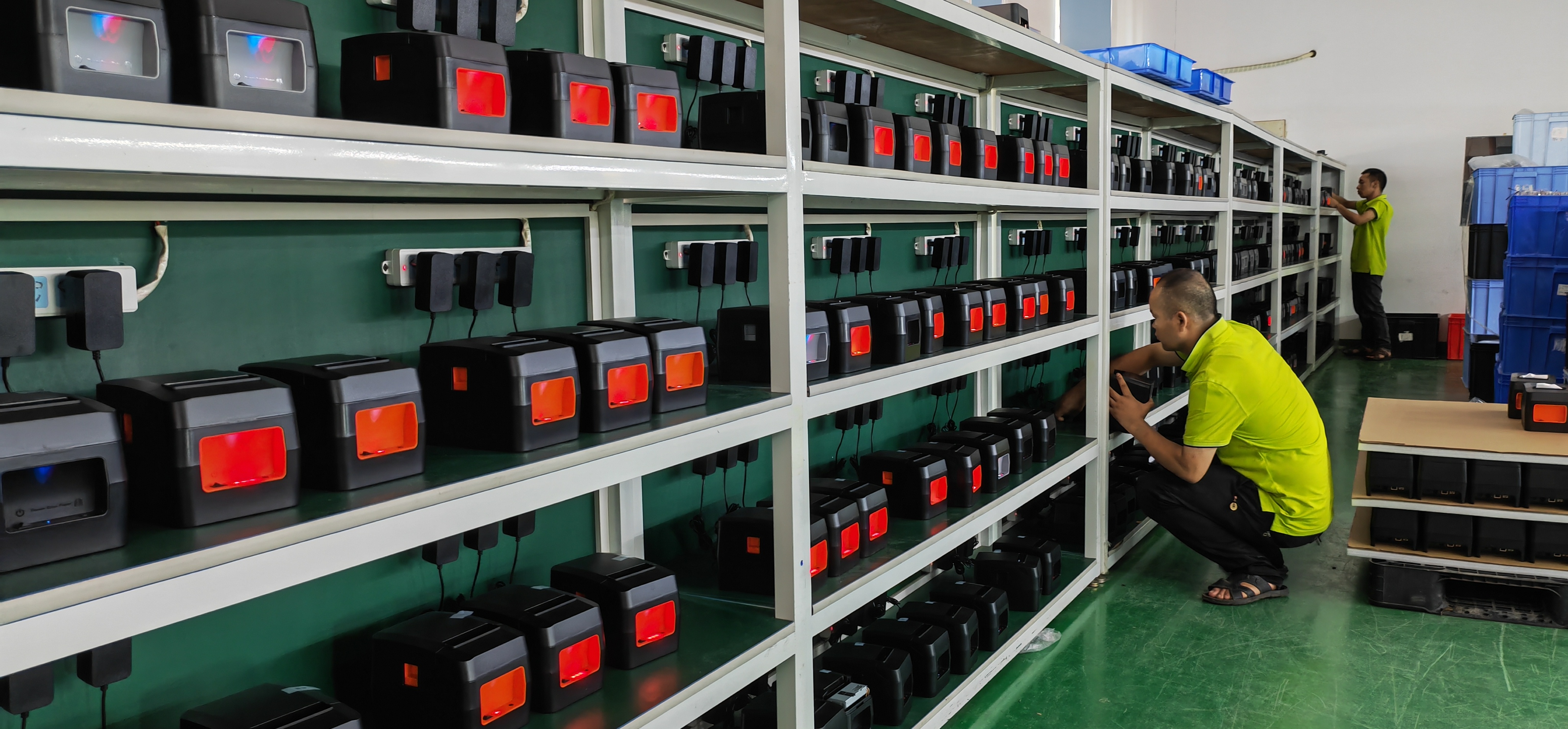 উচ্চ মানের হোইন বিল প্রিন্টারের জন্য 80 মিমি থার্মাল রসিদ প্রিন্টার এজিং টেস্টিং লাইন 4