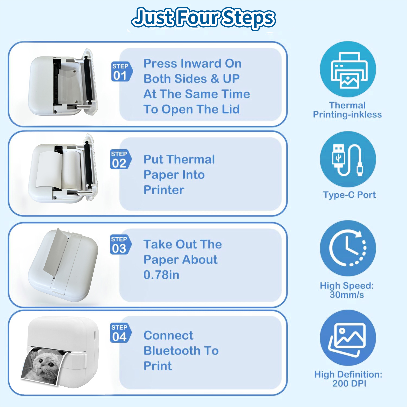 চায়না মিনি বেবি প্রিন্টার: আপনার অন-দ্য-গো ফটো ম্যাজিক! নির্মাতারা - HOIN 7
