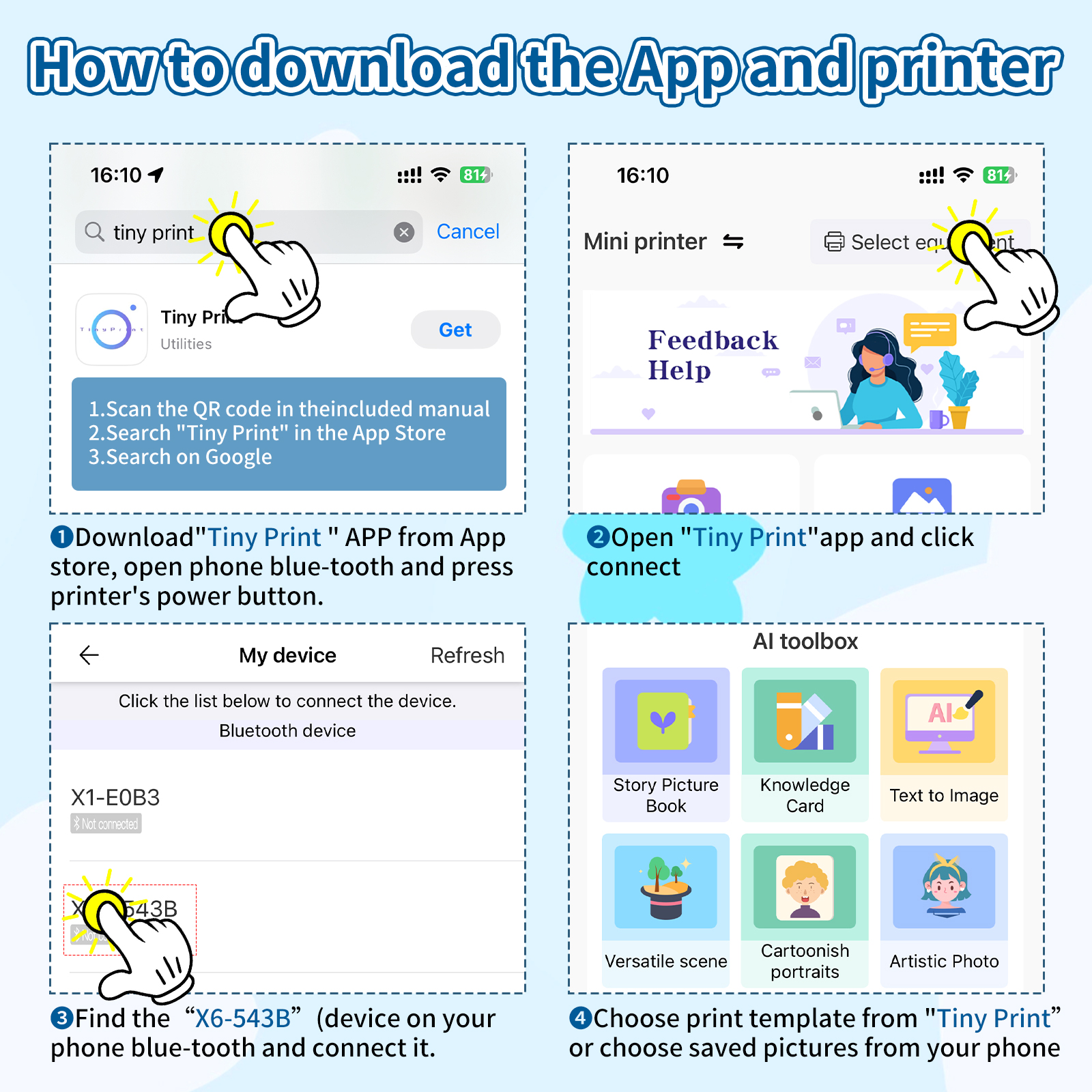 চায়না মিনি বেবি প্রিন্টার: আপনার অন-দ্য-গো ফটো ম্যাজিক! নির্মাতারা - HOIN 6