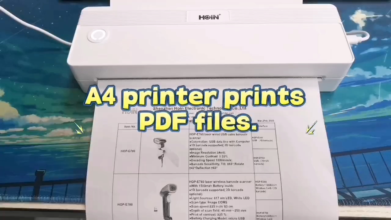  চীনের A4 থার্মাল প্রিন্টার পিডিএফ ফাইল প্রিন্ট করে নির্মাতারা - HOIN