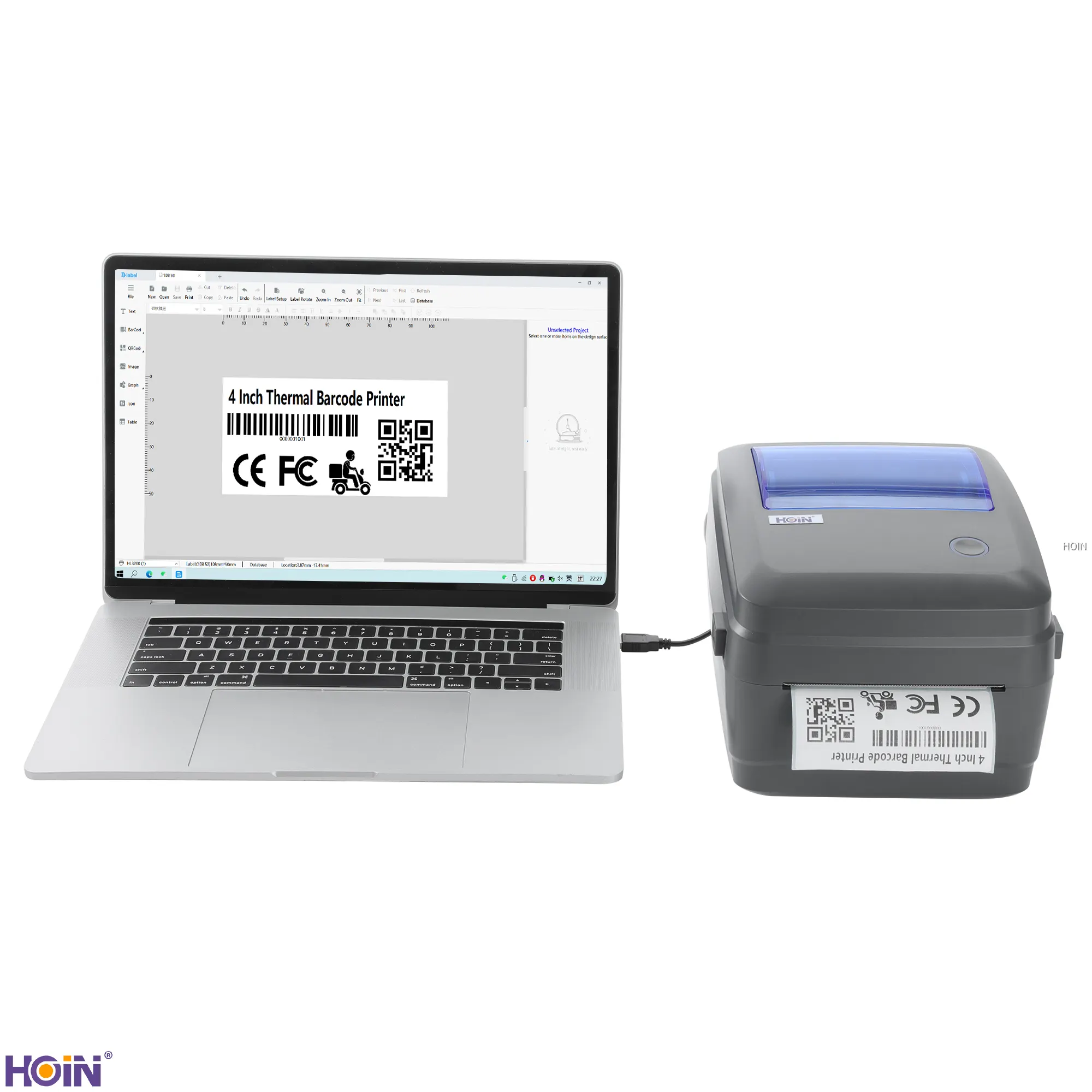Custom 4 inch barcode printer Manufacturers Manufacturer | HOIN 1