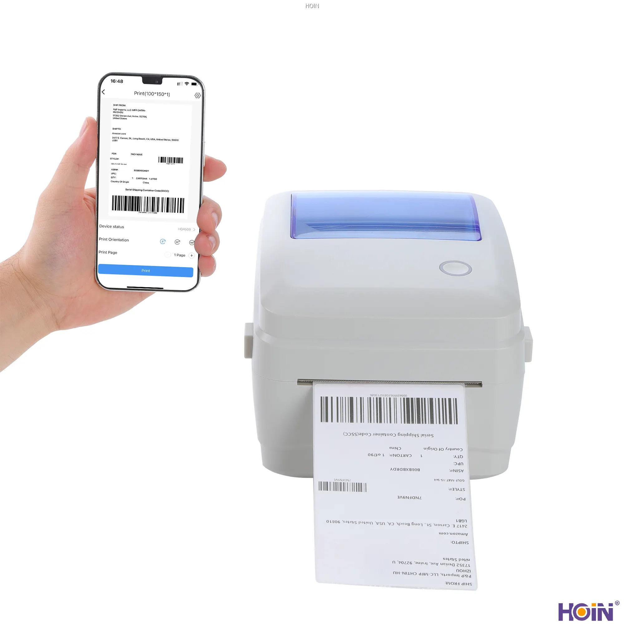 Latest wifi thermal label printer Company | HOIN 1