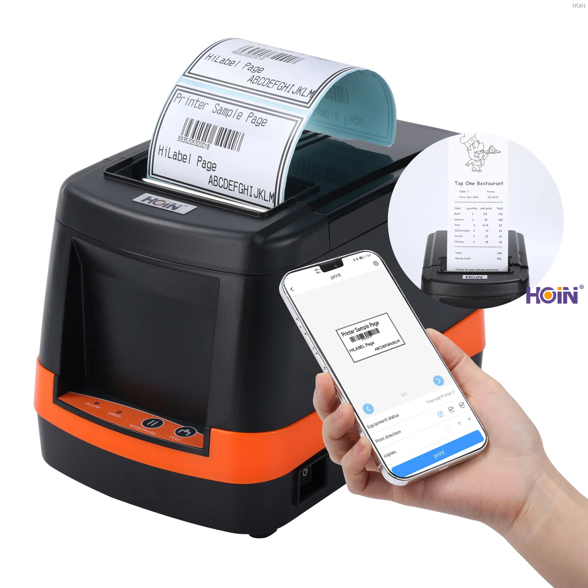 Top thermal label printer machine Suppliers | HOIN 1