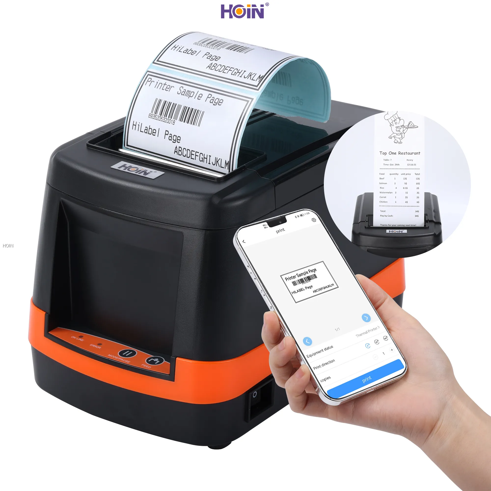 HOIN | Top best wireless thermal printer Supply 1