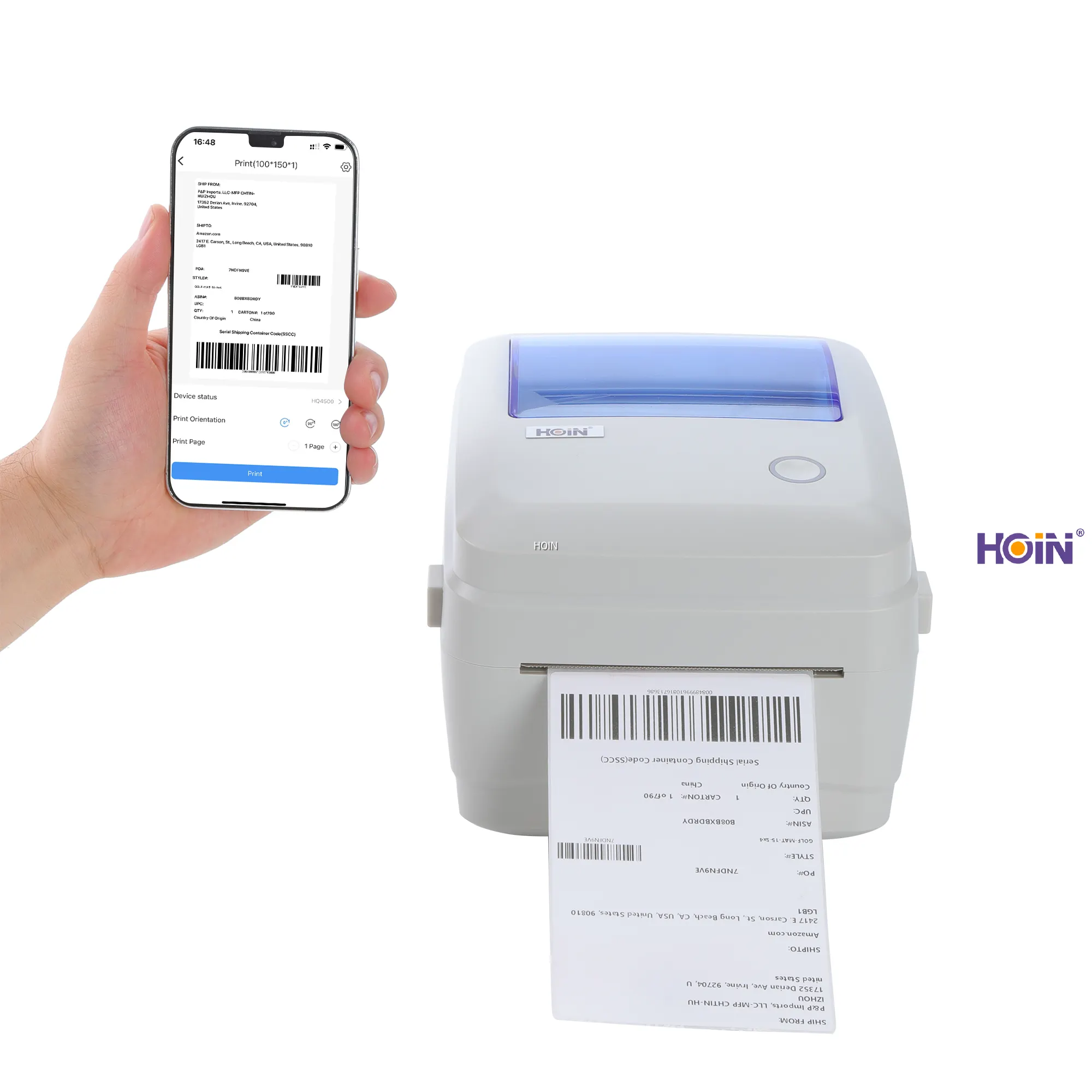 Hot-selling wifi thermal label printer Manufacturers | HOIN 1