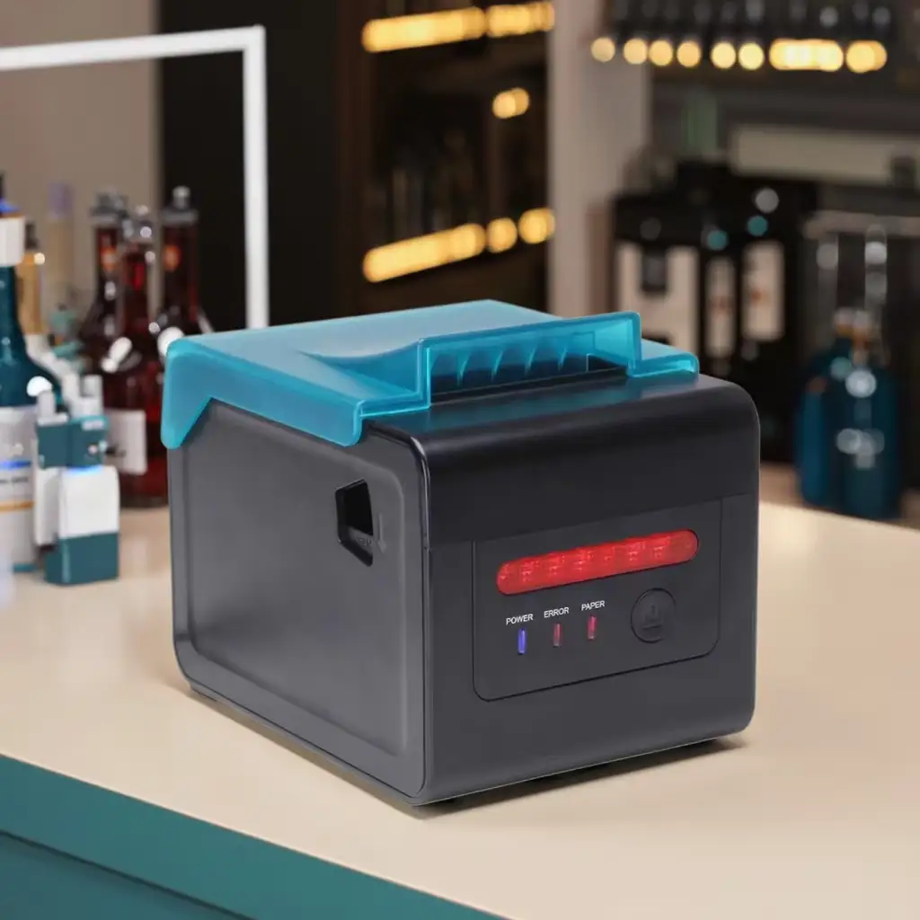 High-Speed 3-Inch POS Thermal Receipt Printer with Auto Cutter – USB & Bluetooth, 1D/2D Barcode Support 1