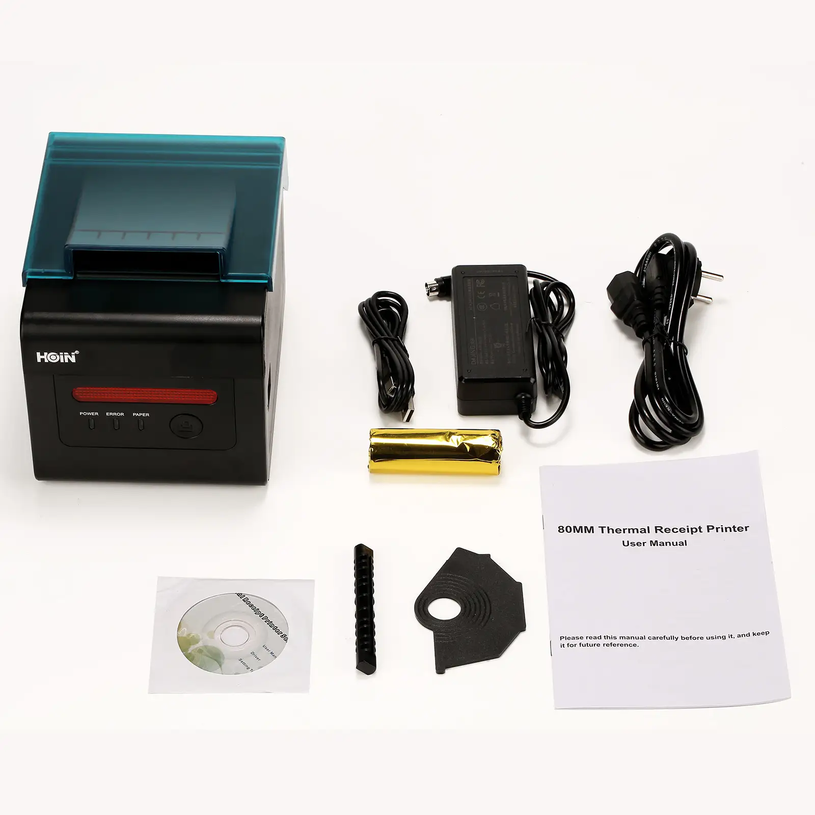 80mm Waterproof Receipt Thermal Printer with Alarm – Supports Windows, Android, iOS & Linux | Desktop Thermal Printer 1