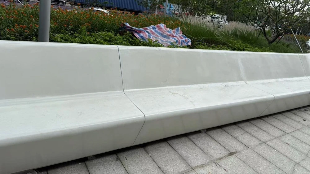 Customized Concrete Park Bench Outdoor Garden Patio Bench Seat 1