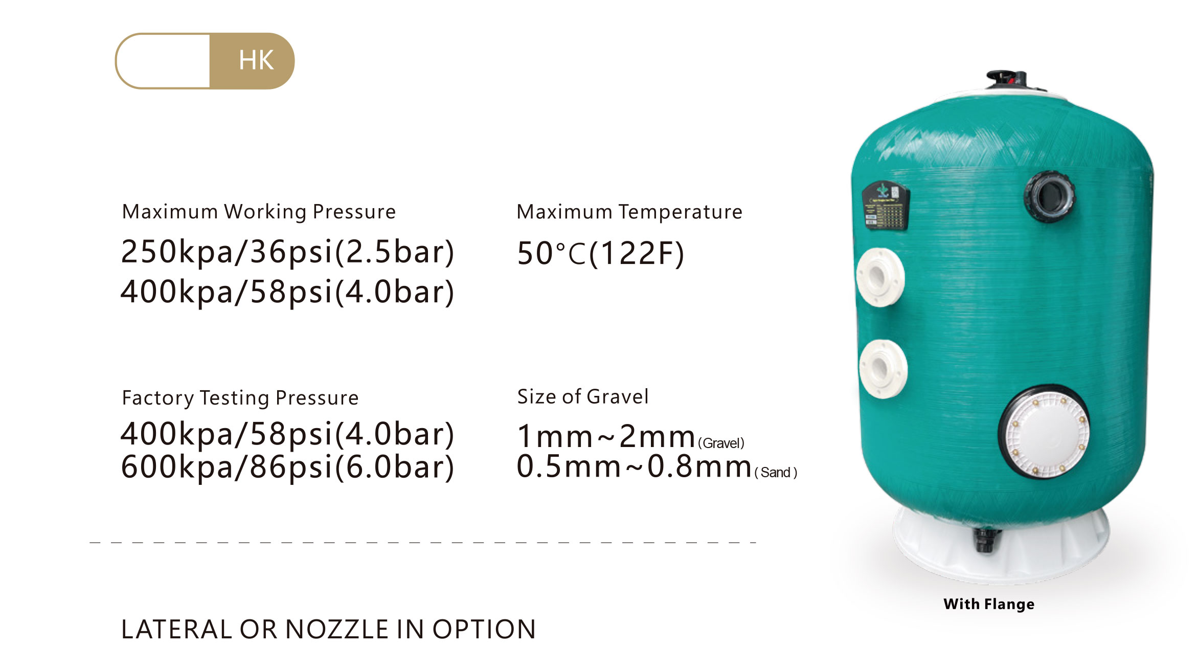 Poolking djupbäddssandfilter från 800~1200 mm för kommersiella pooler 5