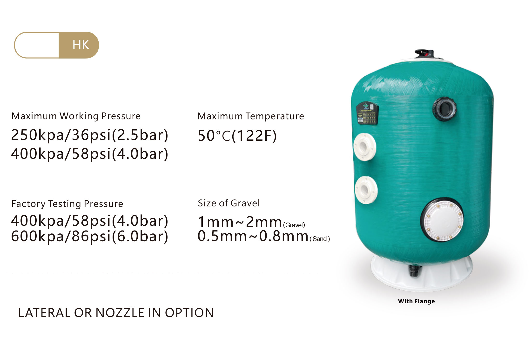 Poolking djupbäddssandfilter från 800~1200 mm för kommersiella pooler 7
